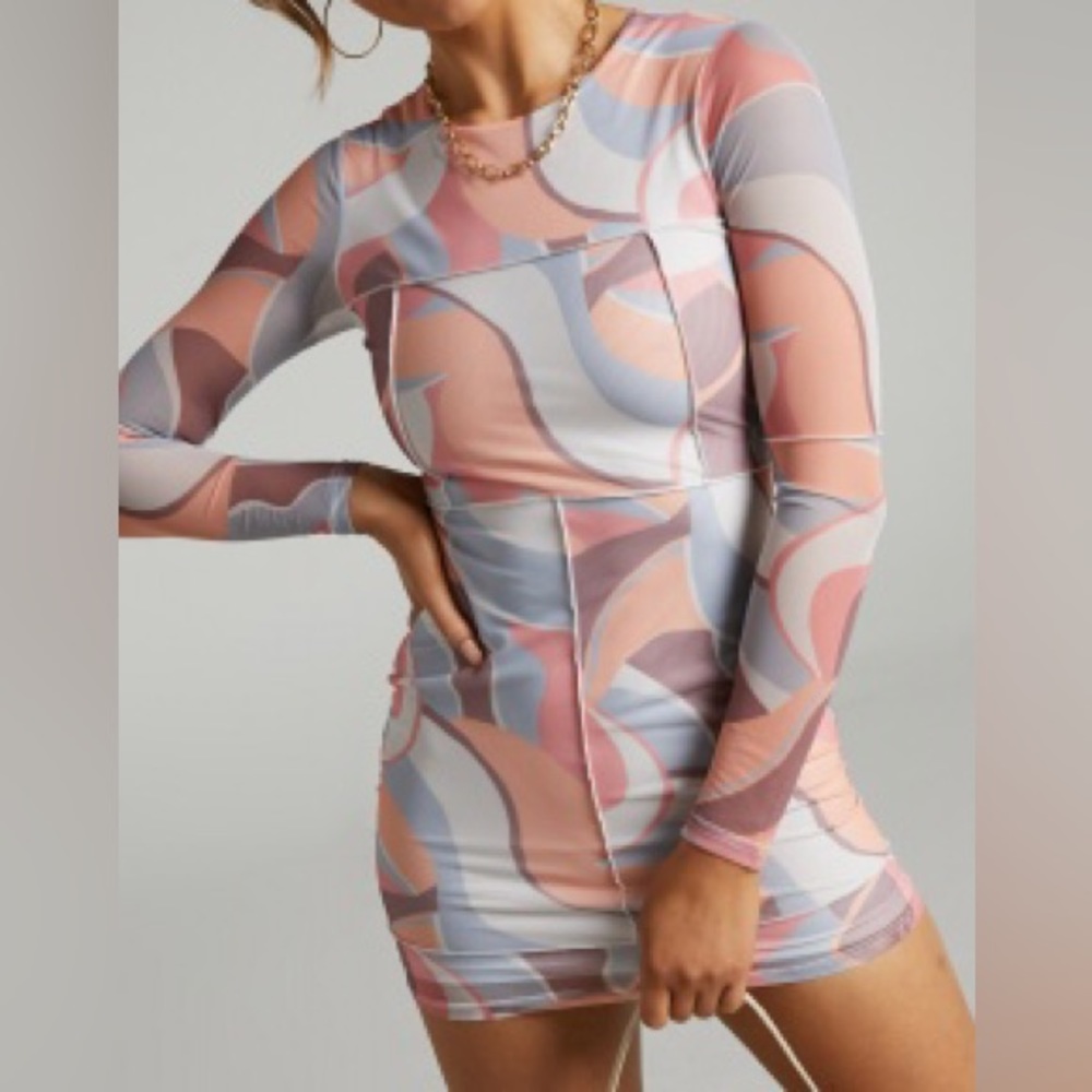 Showpo mesh mini dress